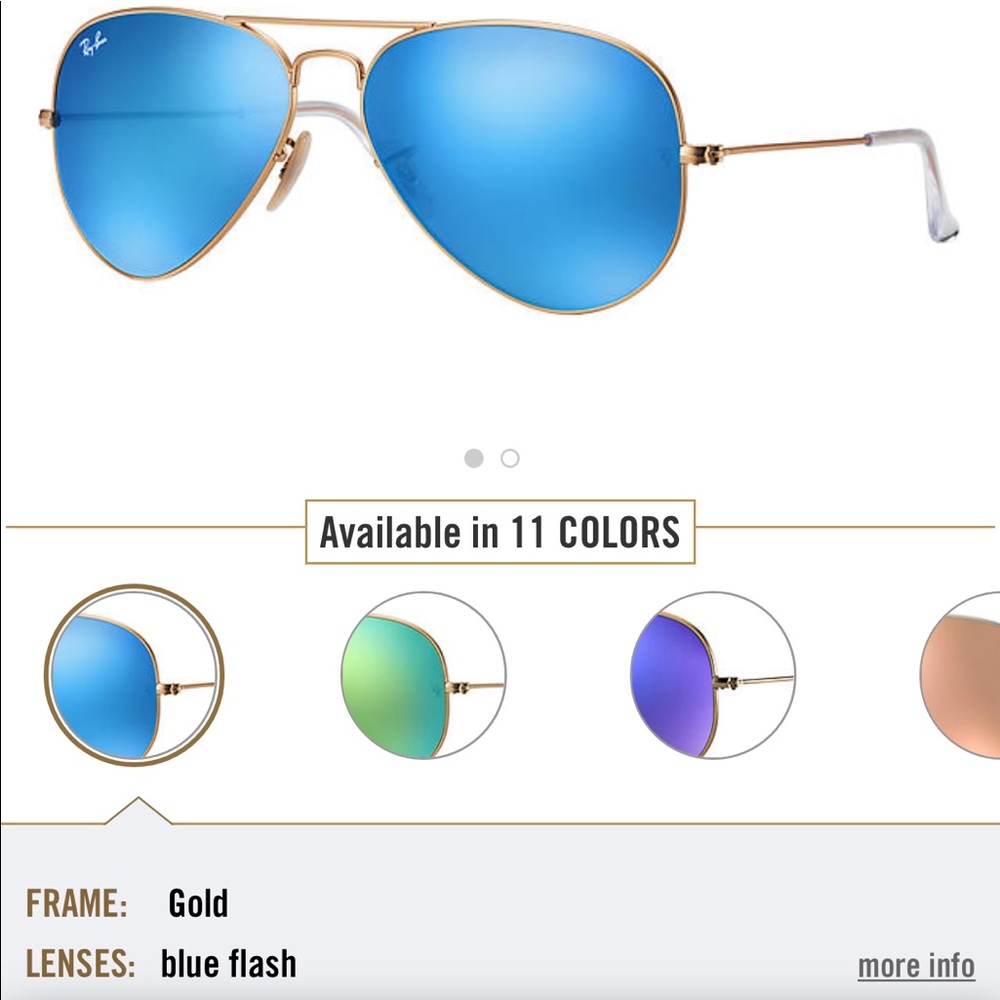 RAY-BAN AVIATORS FLASH LENSE - Blue Flash